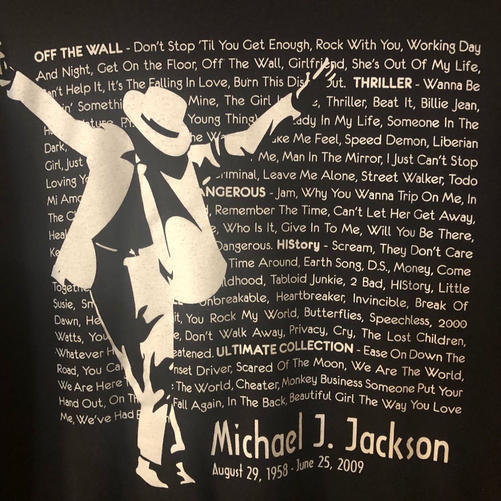 Michael Jackson tshirt
